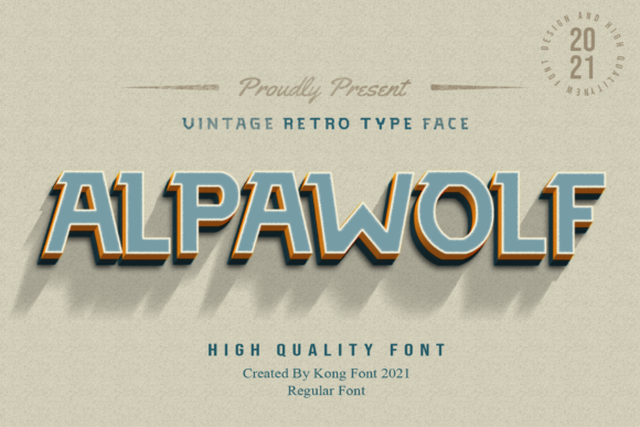 Alpawolf: Vintage Display Font for Bold Branding
