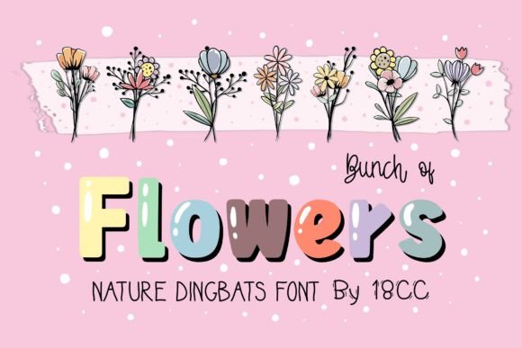 Bunch of Flowers: Nature's Dingbats for Organic Design