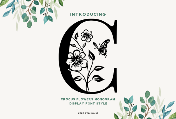 Crocus Monogram: A Font That Blooms With Elegance