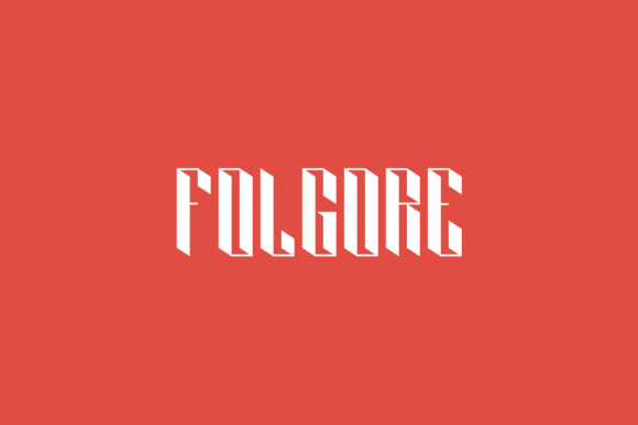 Folgore: A Free Typeface That Brings Playful 3D Energy