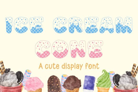 Ice Cream Cone: The Playful Font for Designs That Need a Smile