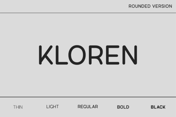Kloren Rounded: A Typeface That Feels Like a Friendly Handshake