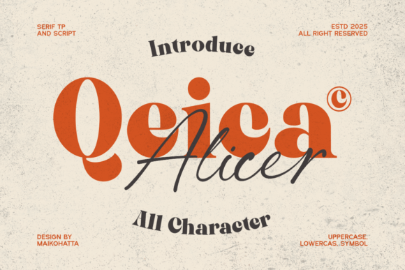 Qeica: A Font Duo for Timeless Branding