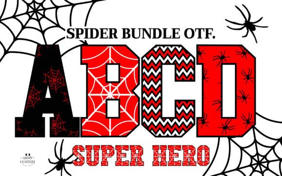 Spidervarsity Spider: The Bold Font for Heroic & Halloween Projects