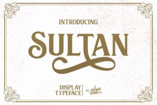 Sultan Font: A Vintage Serif with Modern Character