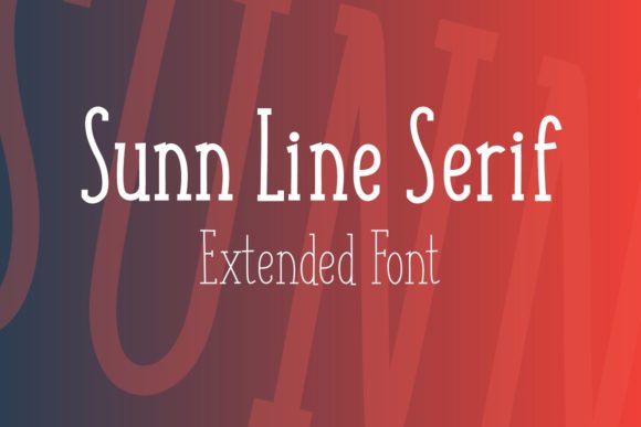 Sunn Line: A Serif Font for Effortless Elegance
